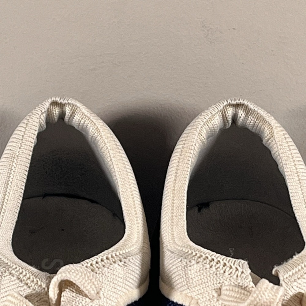 Rothy's Shoes Women's Size 10W Athletic Sneaker Beige Round Toe - Picture 10 of 11